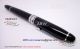 Perfect Replica Montblanc Meisterstuck Stainless Steel Clip Black Cap Black Rollerball Pen Gift (4)_th.jpg